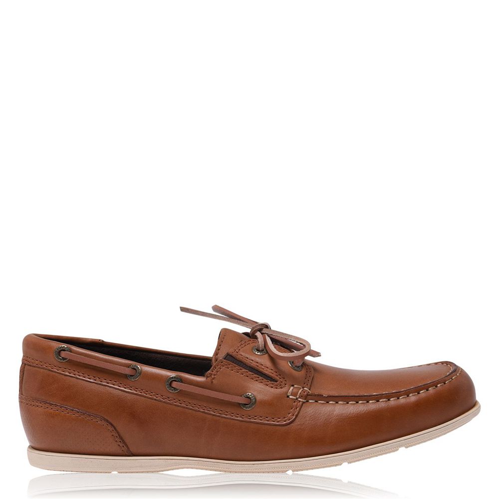 Rockport Men's Camp Fw Sn99 Loafers - Brown - USA (3075UNAGB)